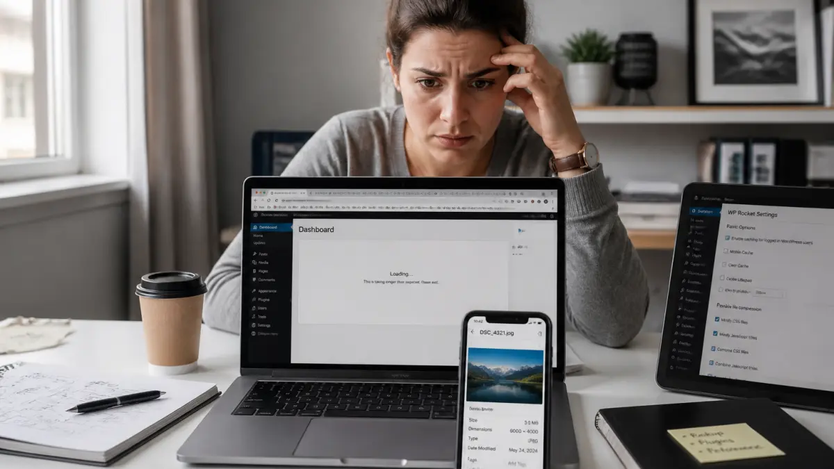 WordPress : erreurs techniques qui ralentissent un site professionnel