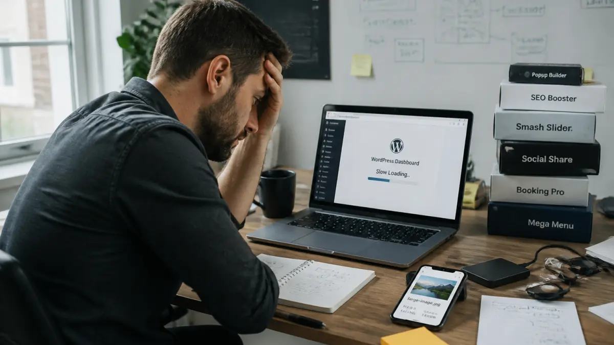 WordPress : erreurs techniques qui ralentissent un site professionnel